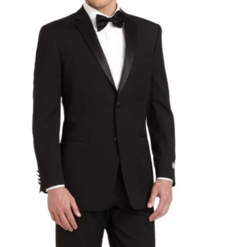 Notch lapel tuxedo jacket